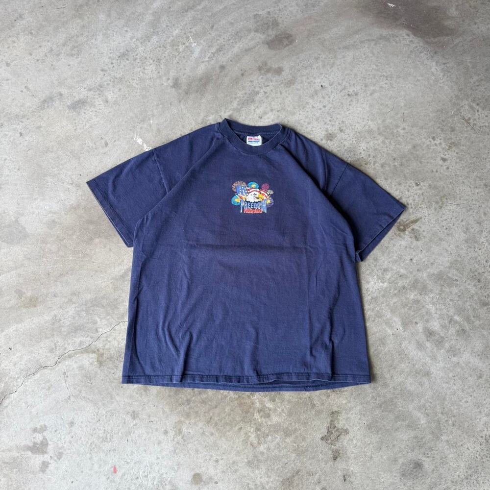 Vintage 90s Freedom Fireworks Single Stitch Graphic T-Shirt